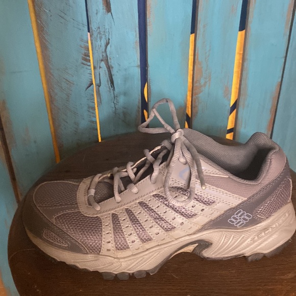 Columbia women’s Whitney Ridge low hiking boots size 8.5 gray blue Techlite - Picture 2 of 11
